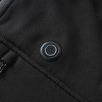 Gilet chauffant softshell homme et femme – col montant, 9 zones
