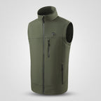 Gilet chauffant softshell homme et femme – col montant, 9 zones