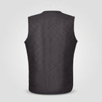 Gilet chauffant léger homme et femme – fin, col en V, 5 zones