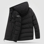 Veste chauffante à capuche homme et femme – doudoune 4 zones