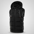 Gilet chauffant à capuche homme et femme – matelassé, 9 zones