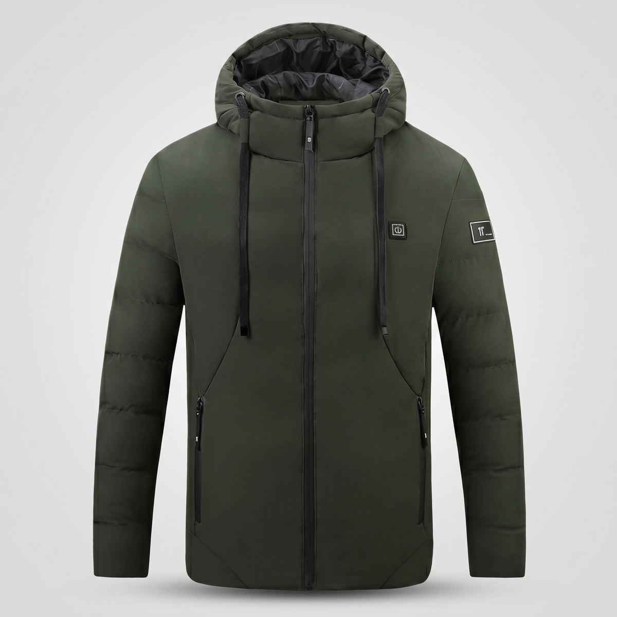 Veste chauffante à capuche homme et femme – doudoune 4 zones