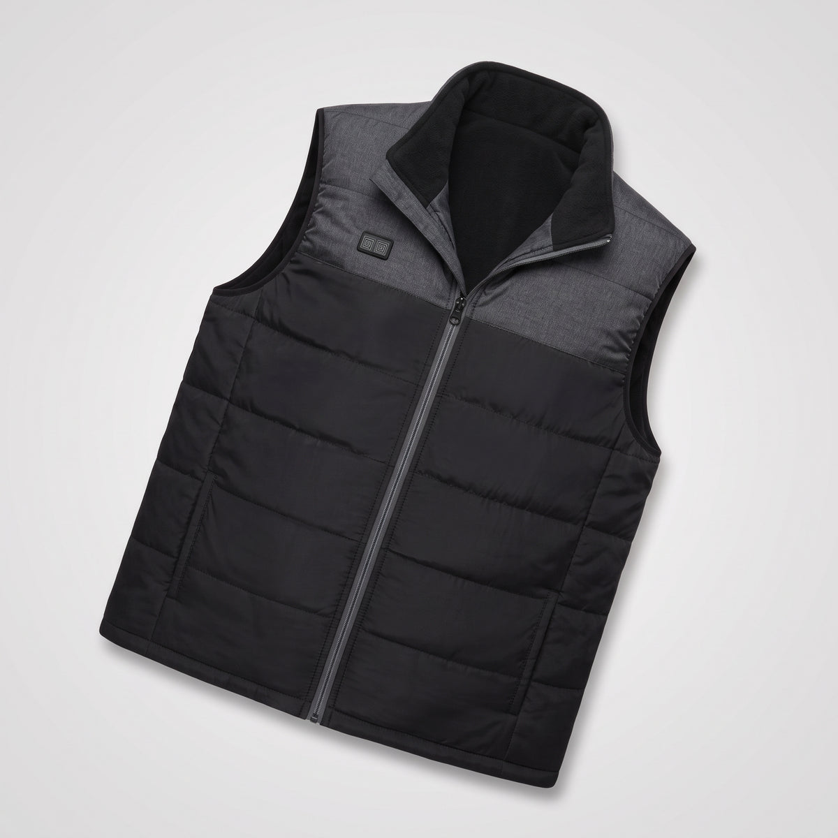 Doudoune sans manches chauffante homme – 9 zones, gris
