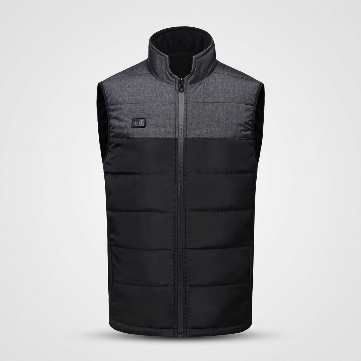 Doudoune sans manches chauffante homme – 9 zones, gris