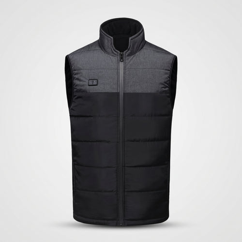 Doudoune sans manches chauffante homme – 9 zones, gris