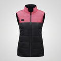 Doudoune sans manches chauffante femme – 9 zones, rose