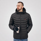 Doudoune chauffante à capuche homme et femme – 9 zones