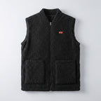 Gilet chauffant polaire homme – col montant, noir, gris ou vert