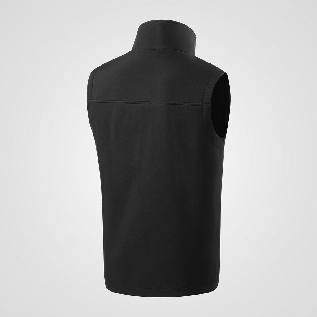 Gilet chauffant softshell homme et femme – col montant, 9 zones