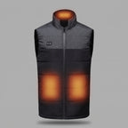 Doudoune sans manches chauffante homme – 9 zones, gris