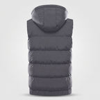 Gilet chauffant à capuche homme et femme – matelassé, 9 zones