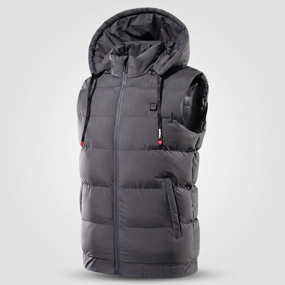 Gilet chauffant à capuche homme et femme – matelassé, 9 zones