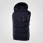Gilet chauffant à capuche homme et femme – matelassé, 9 zones