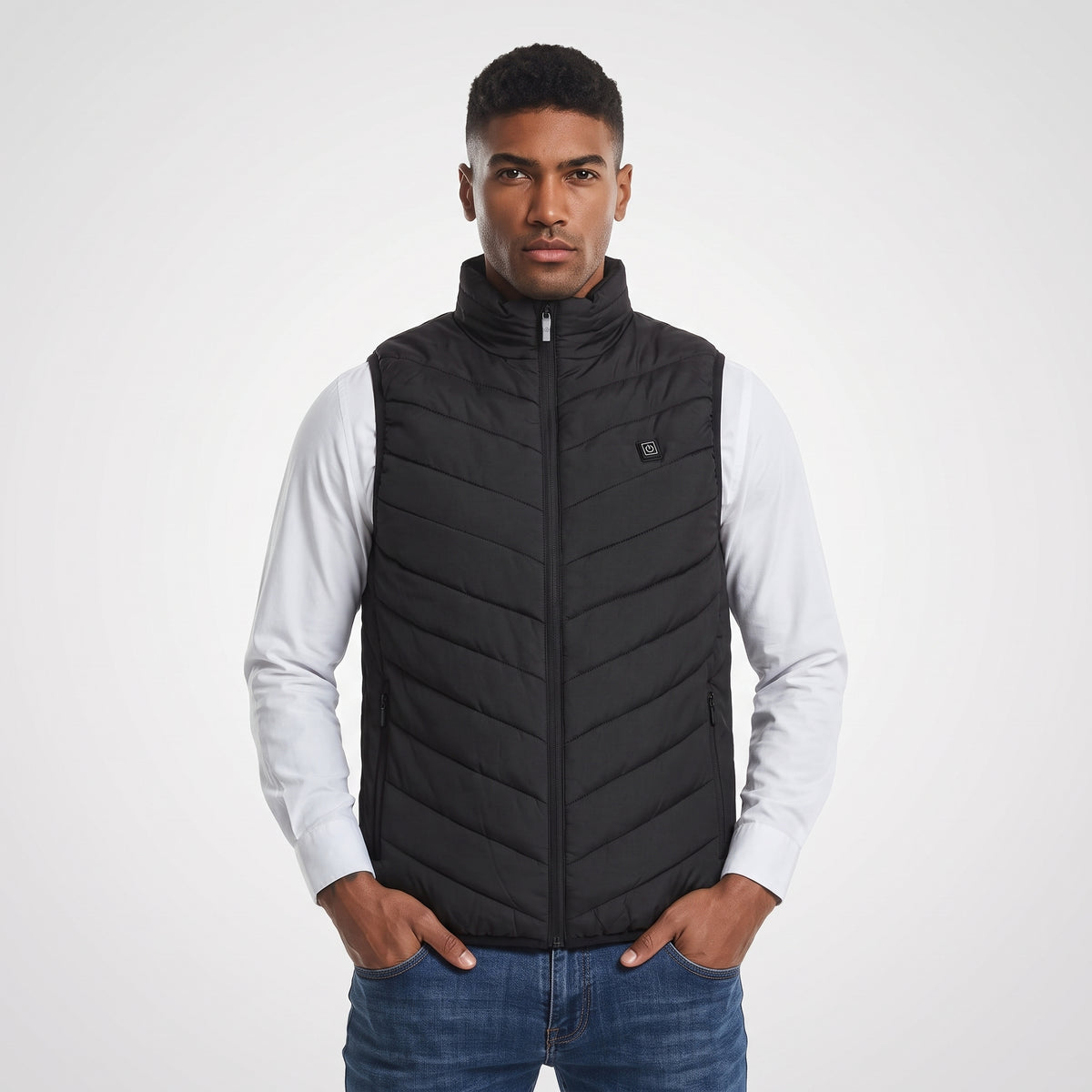 Doudoune sans manches chauffante homme et femme – 9 zones
