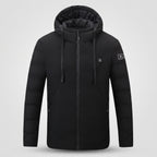 Veste chauffante à capuche homme et femme – doudoune 4 zones