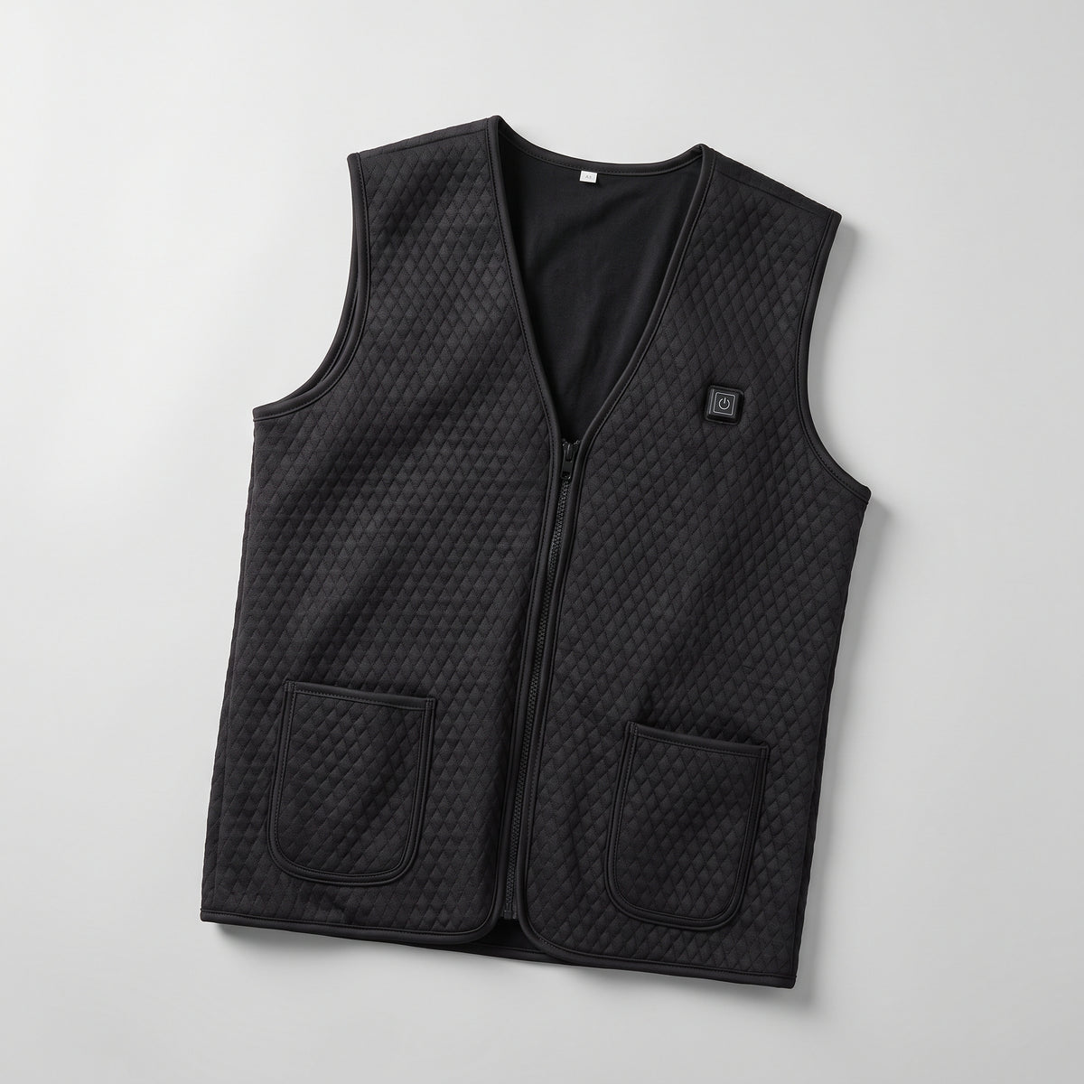 Gilet chauffant léger homme et femme – fin, col en V, 5 zones