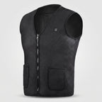 Gilet chauffant léger homme et femme – fin, col en V, 5 zones