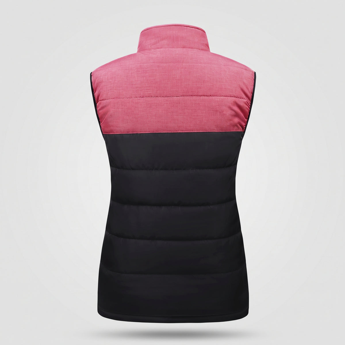 Doudoune sans manches chauffante femme – 9 zones, rose
