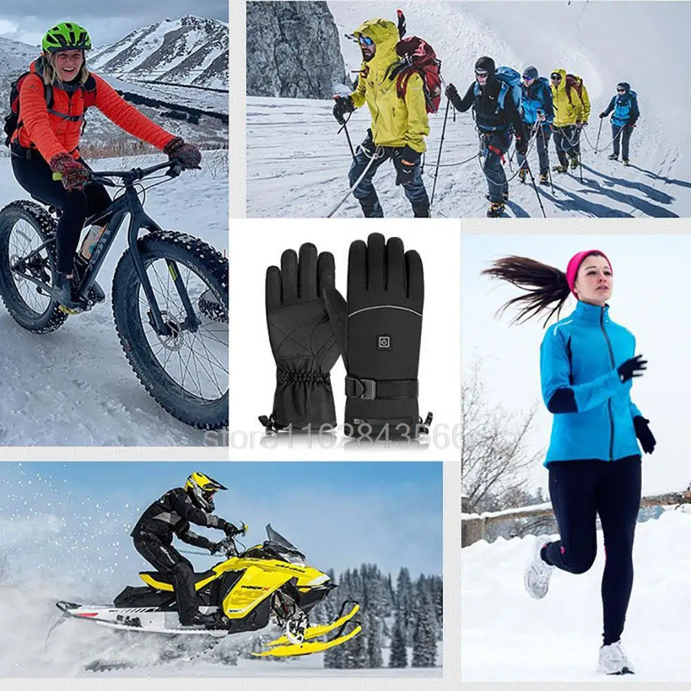 Gants chauffants en coton – boîtier au poignet
