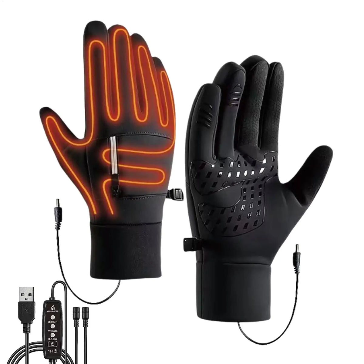 Gants chauffants coupe-vent – moto et vélo