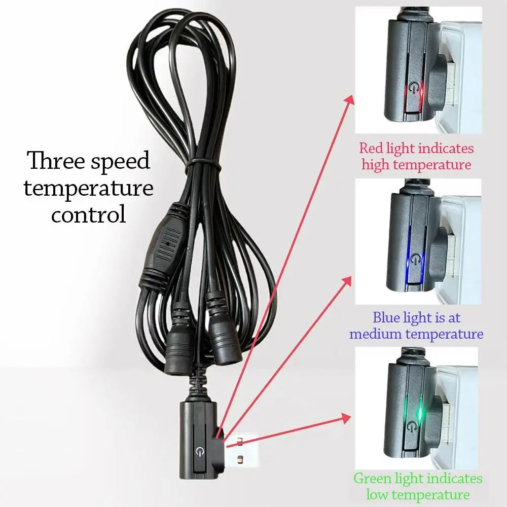 Gants chauffants USB tactiles – paume antidérapante