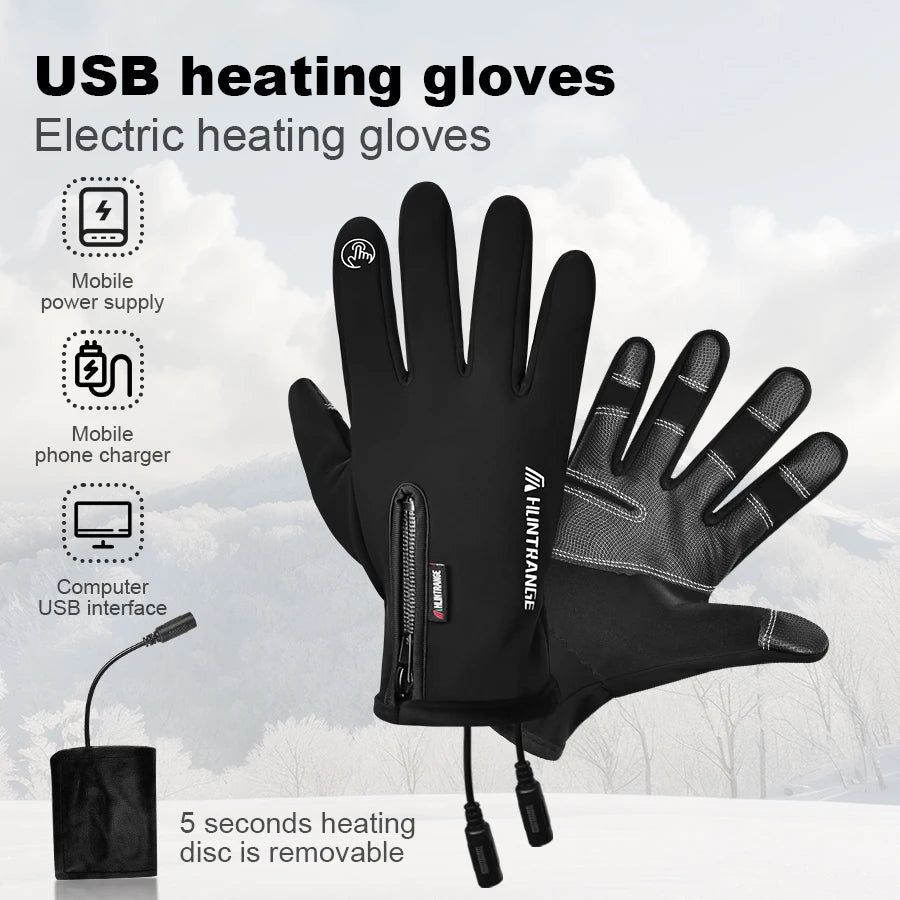 Gants chauffants déperlants – doublure polaire