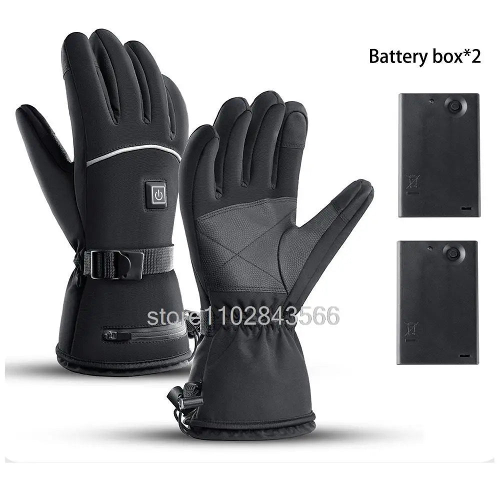 Gants chauffants en coton – boîtier au poignet