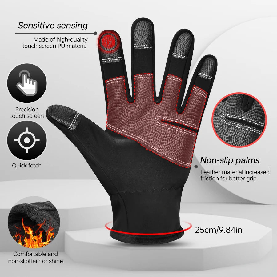 Gants chauffants déperlants – doublure polaire
