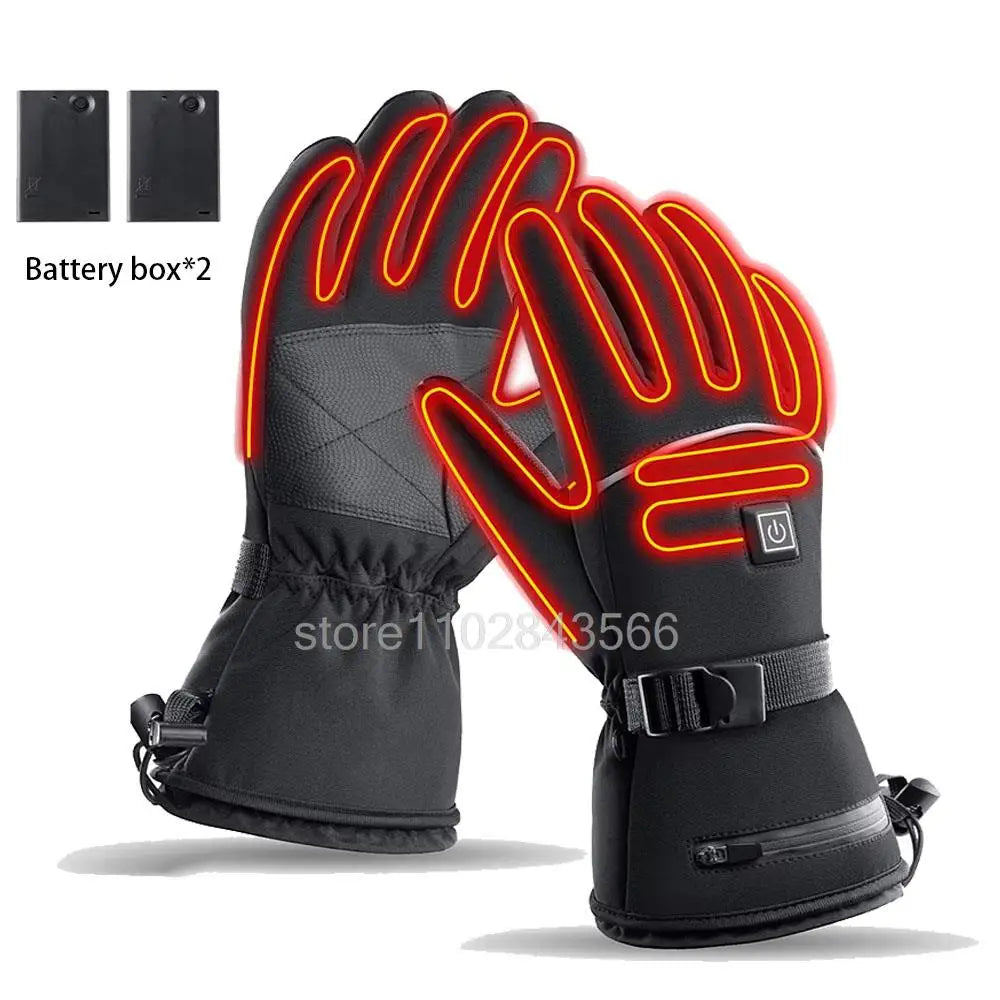 Gants chauffants en coton – boîtier au poignet