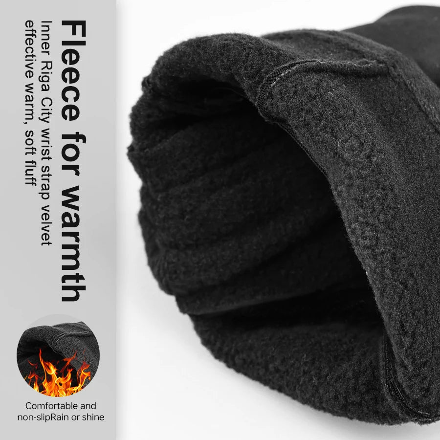 Gants chauffants déperlants – doublure polaire