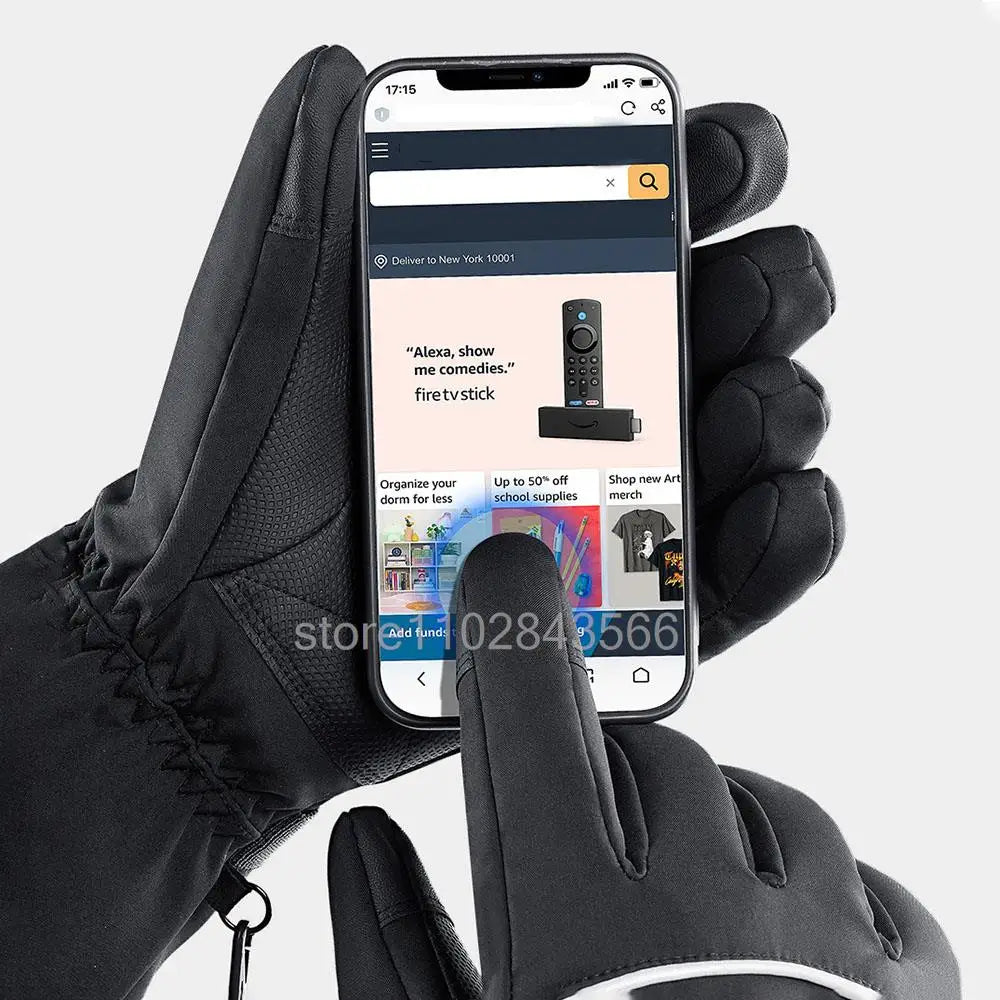 Gants chauffants en coton – boîtier au poignet