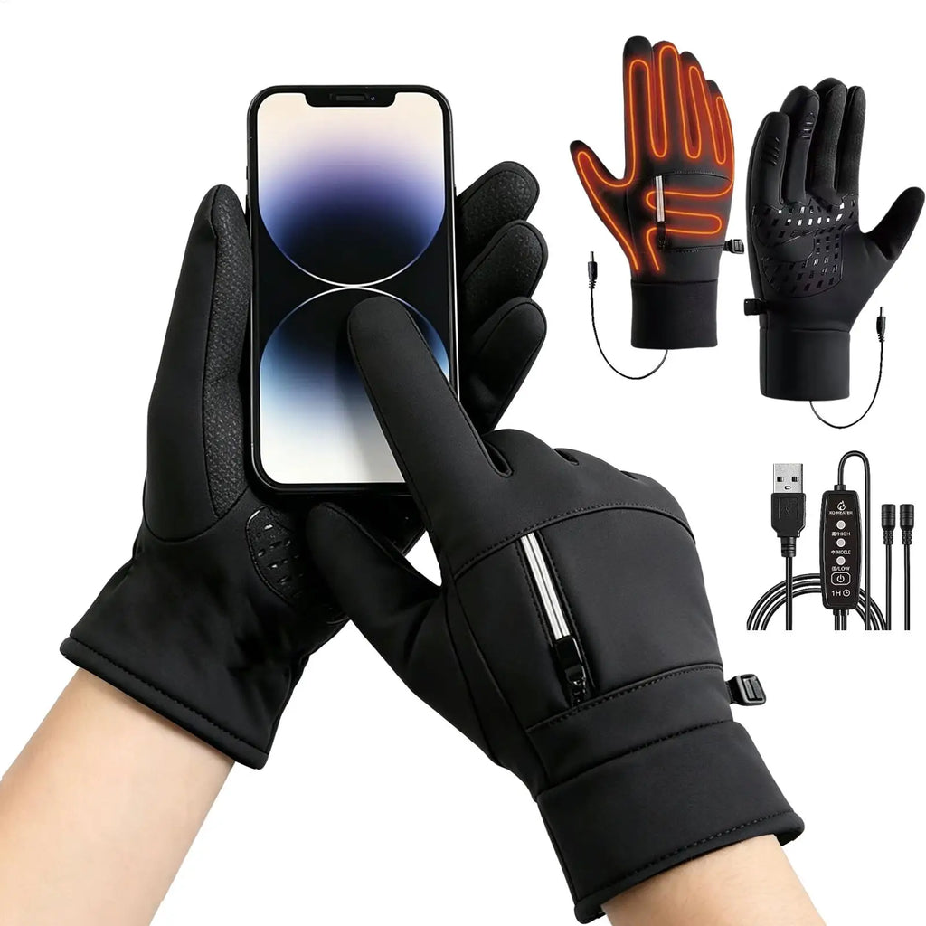Gants chauffants coupe-vent – moto et vélo