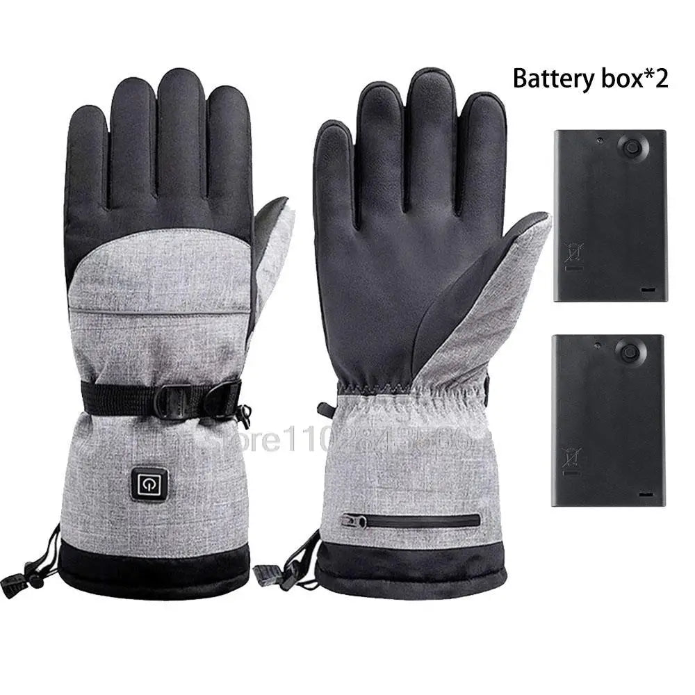 Gants chauffants en coton – boîtier au poignet