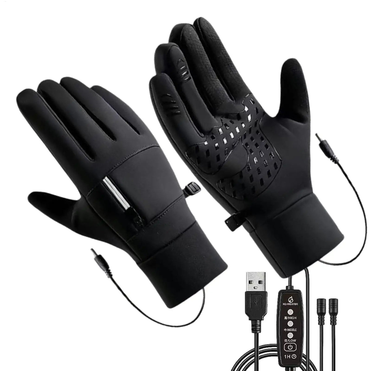Gants chauffants coupe-vent – moto et vélo