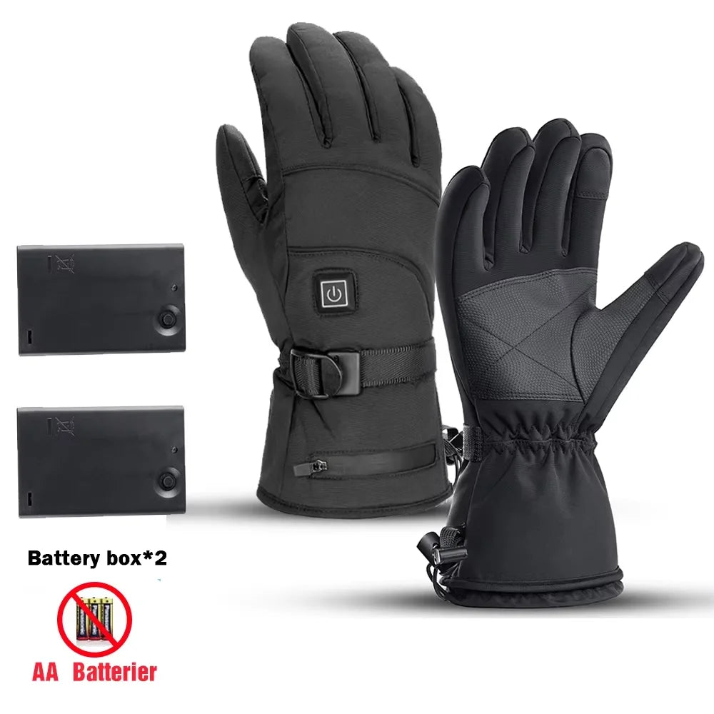 Gants chauffants en coton – boîtier au poignet