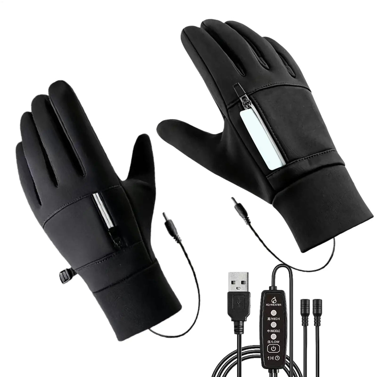Gants chauffants coupe-vent – moto et vélo