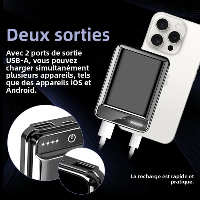 Batterie externe 10 000 mAh pour gilet et veste chauffants