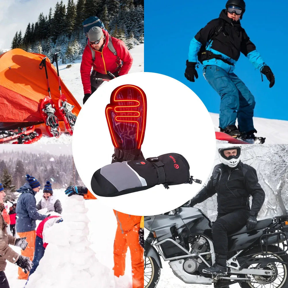 Gants de ski chauffants – batterie 7,4 V