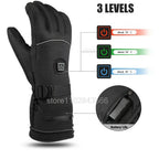 Gants chauffants en coton – boîtier au poignet